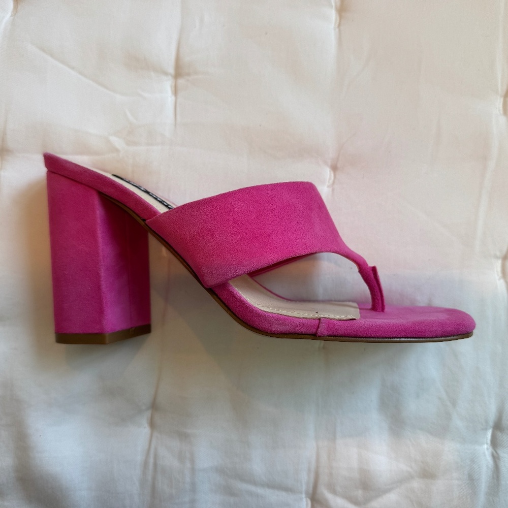 Nine West Pink Suede Sandals